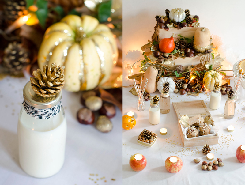 sweet table halloween pastel et paillettes